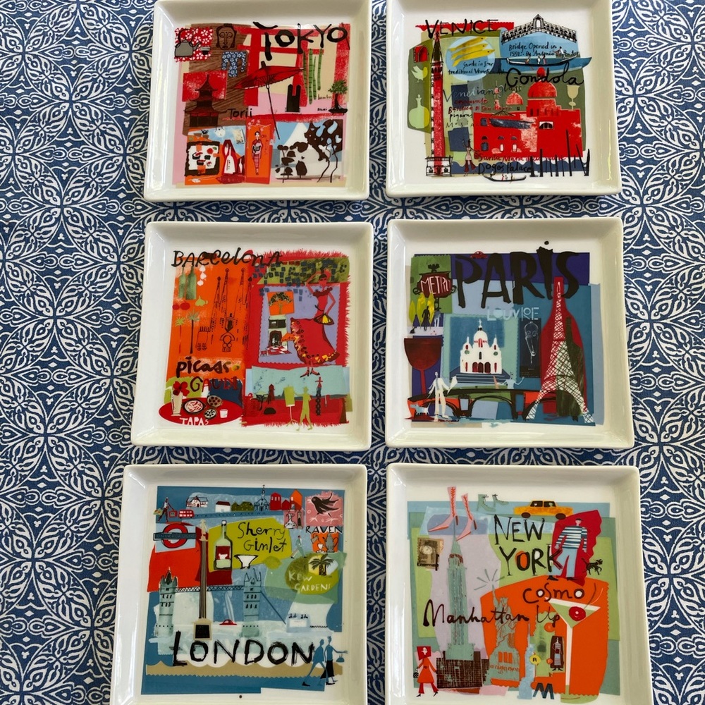 Crate and Barrel appetizer plates